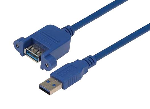 L-Com Upmaa-30-3M Usb Cable, 3.0 A Plug-A Rcpt, 9.8'