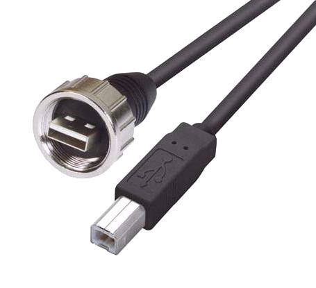 L-Com Wpusbabsh-05M Usb Cable, 2.0 A Plug-B Plug, 19.7