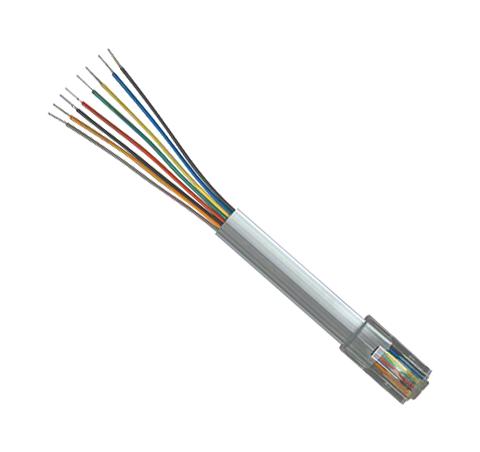 L-Com Tdc005-7 Enet Cord, Rj45 Plug-Free End, 2.1M