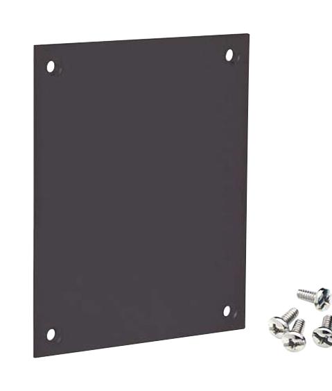 L-Com Usp-A Subpanel, 19 Rack, Aluminium, Black