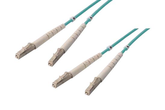 L-Com Fodlc-10G-03 Fo Cable, Lc-Lc Duplex, Om3, 9.8'