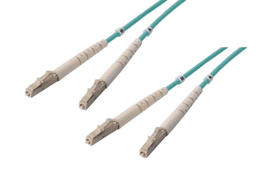 L-Com Fodlc-Om4-4 Fo Cable, Lc-Lc Duplex, Om4, 13.1'