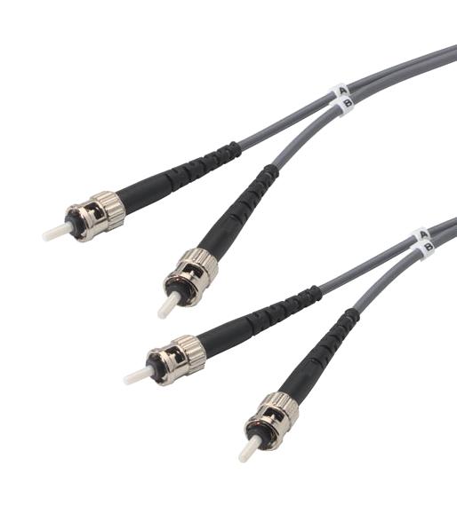 L-Com Fodstc-01 Fo Cable, St-St Duplex, Om1, 3.3'