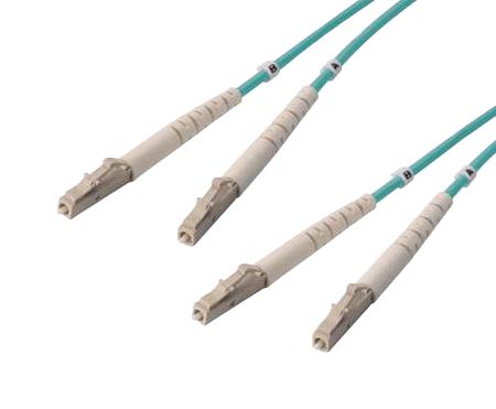 L-Com Fodzlc-Om3-2 Fo Cable, Lc-Lc Duplex, Om3, 6.6'