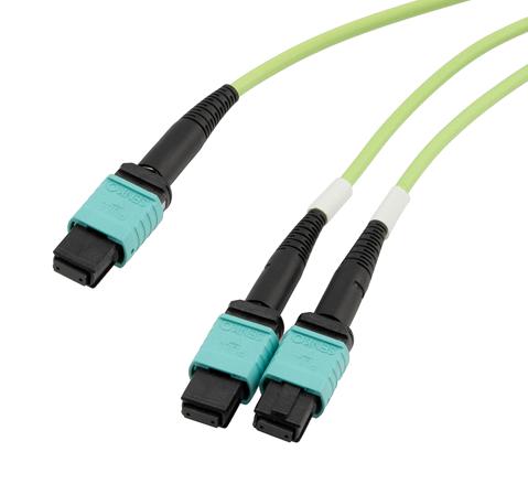 L-Com Mpf24-Mpf212Om5Z-1 Fo Cable, Mpo-Mpo Jack, 1M