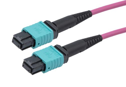 L-Com Mpff12Om4Ap-5 Fo Cable, Typ A Mpo Rcpt-Rcpt, Om4, 5M