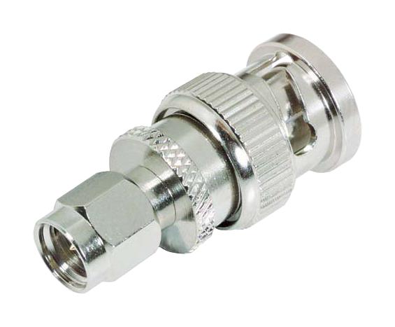 L-Com Ba28 Rf Adapter, Sma Plug-Bnc Plug, 50 Ohm