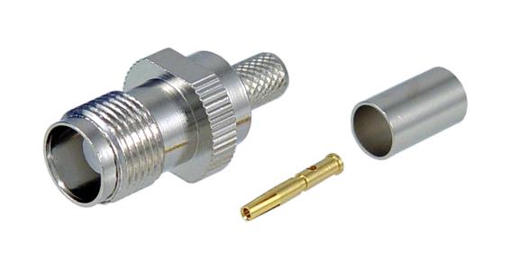 L-Com Atf-1506 Rf Coax Connector, Tnc Jack, 50 Ohm