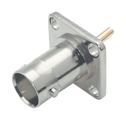 L-Com Bac260 Rf Coax Connector, Bnc Bulkhead Jack, 50 Ohm