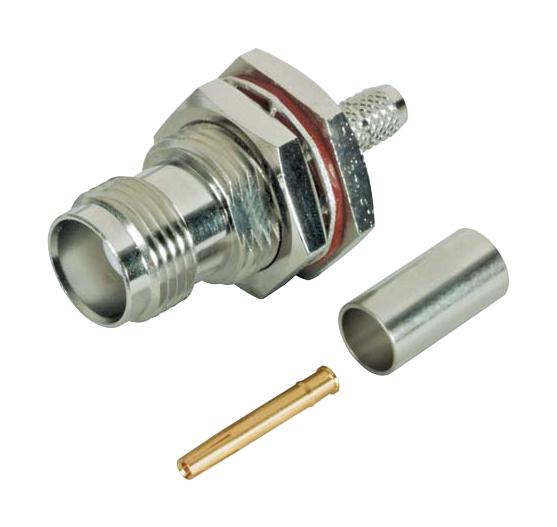 L-Com Bac554 Rf Coax Connector, Tnc Bulkhead Jack, 50 Ohm