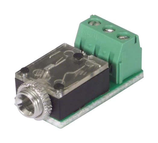 L-Com 35mmft Field Term Connector, 3.5mm Audio Jack-3P Tb