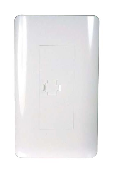 L-Com Mwp401K-Wt Modular Wallplate, Single Rj45, Abs, Wht