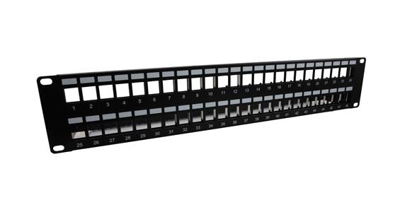 L-Com Pr35-48Sks-Cm Patch Panel, 48 Port, 2U