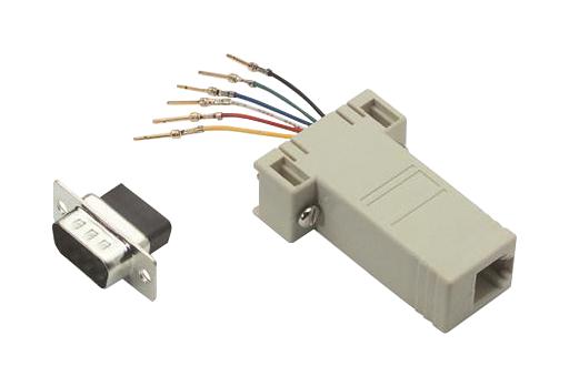 L-Com Rba096M Modular Adaptor, D Sub Plug-Rj12 Jack