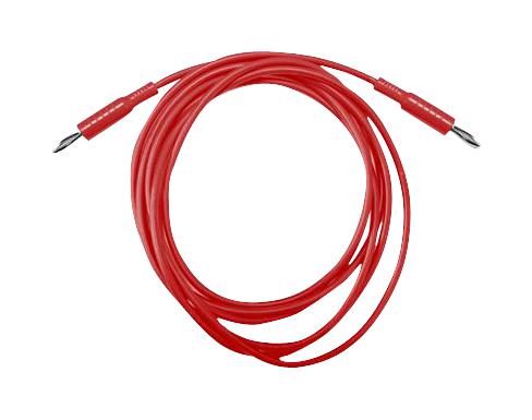 Mueller Electric Bu-2626-N-84-2 Test Lead, Banana Plug-Plug, Red, 2.13M