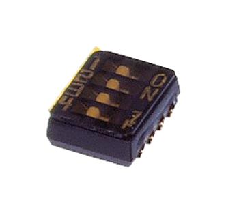 NIDEC Components Chs-04Ta1 Dip Sw, 4Ckt, Spst, 0.1A, 6Vdc, Smd