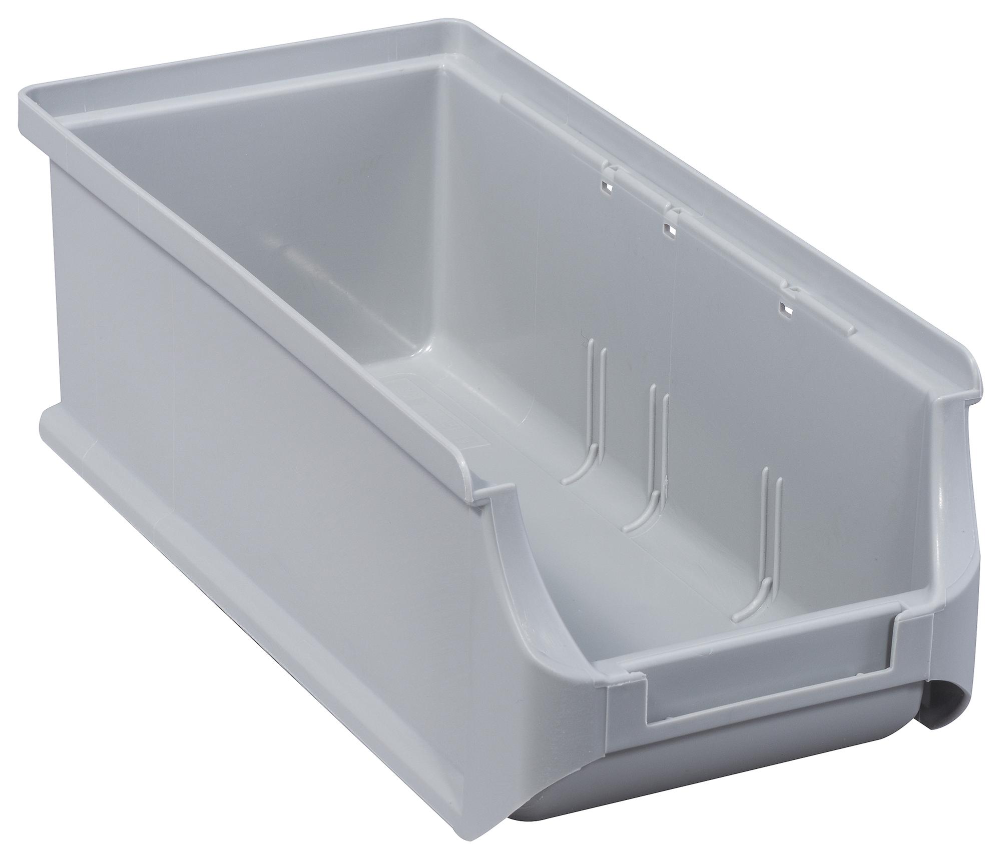 Allit 456234 Stackable Storage Bin, 102X215X75mm, Gry