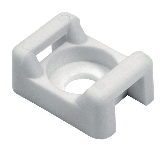 HellermannTyton 151-30404 Cable Tie Mount, 9.4mm, Wht, Nylon 6.6