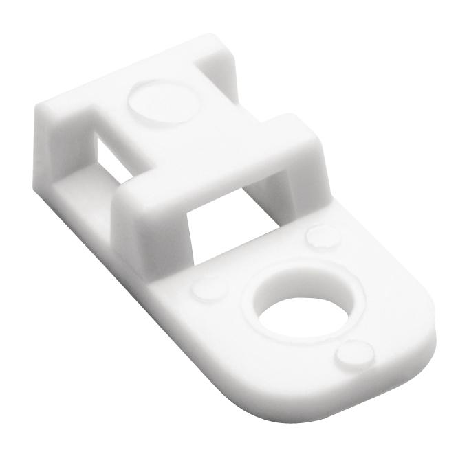 HellermannTyton 151-31103 Cable Tie Mount, 10.2mm, Wht, Nylon 6.6