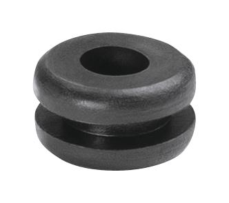 HellermannTyton 633-02010 Cable Grommet, Pvc, 6.4mm, Black