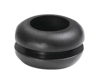 HellermannTyton 633-02080 Cable Grommet, Pvc, 9.5mm, Black