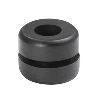 HellermannTyton 633-02120 Cable Grommet, Nylon 6.6, 6mm, Black