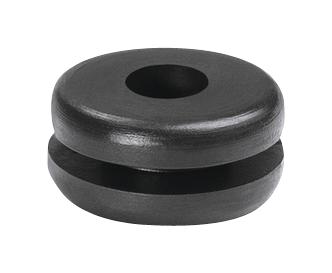 HellermannTyton 633-02160 Cable Grommet, Nylon 6.6, 8mm, Black