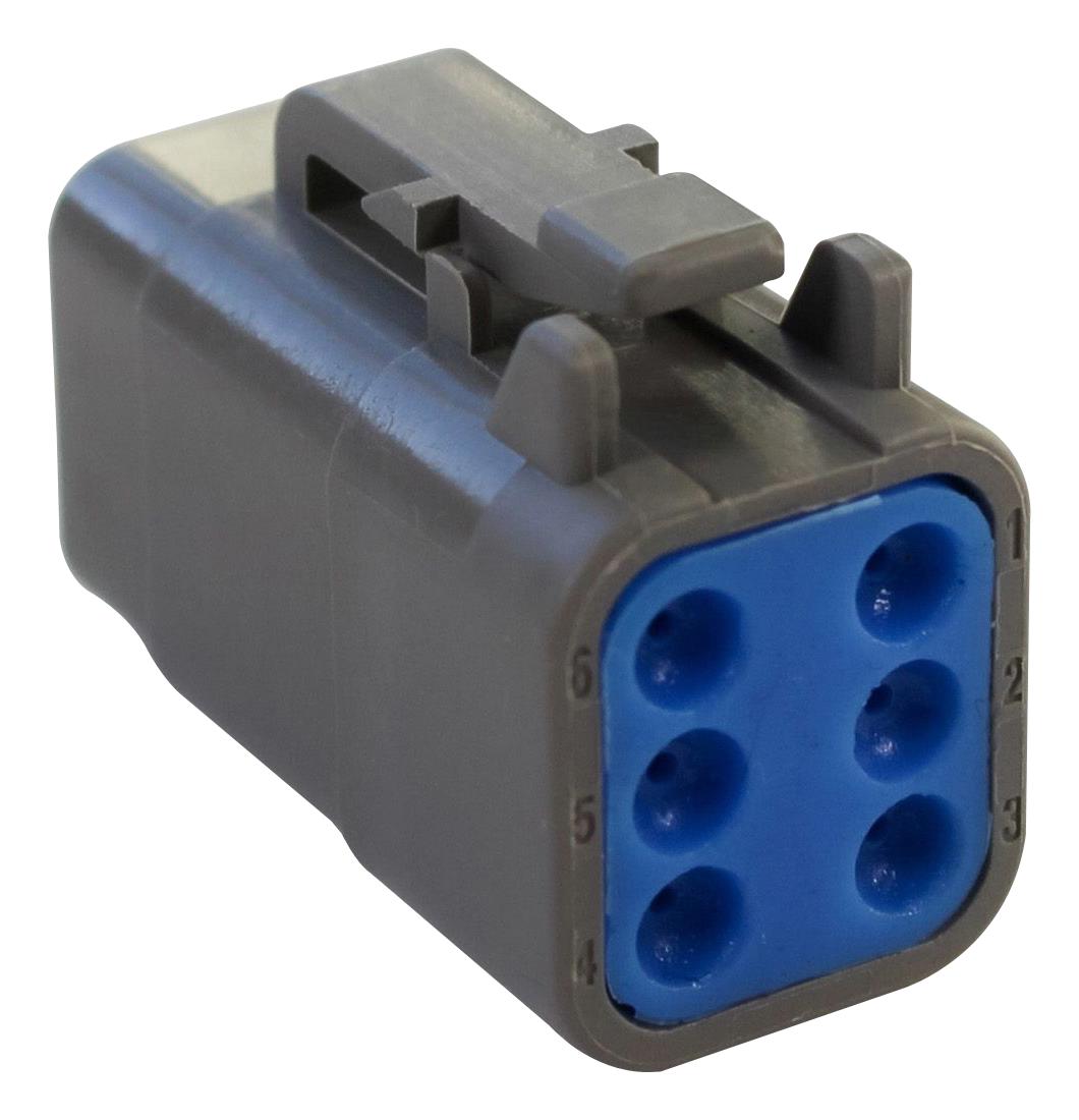 Bulgin Px0010S06Gy Automotive Housing, Plug, 6Pos, 7.5A