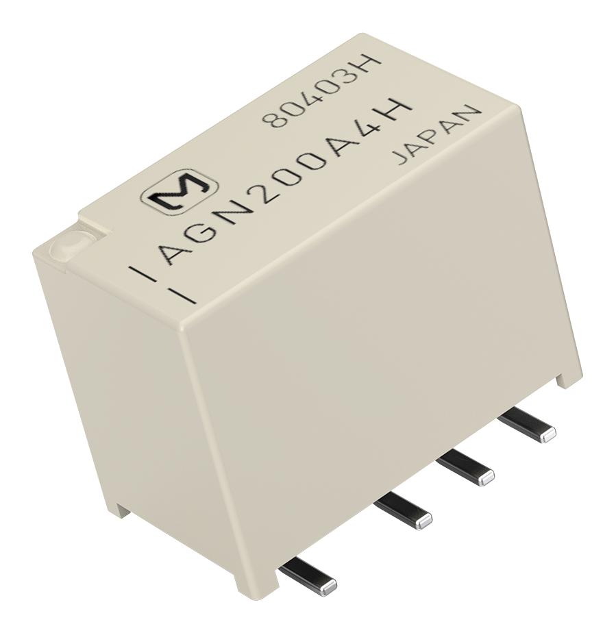 Panasonic Agn200S4Hz Signal Relay, Dpdt, 4.5Vdc, 1A, Smd