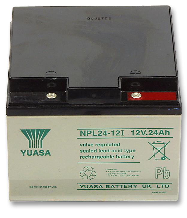 Yuasa Npl24-12 Battery,lead Acid,24Ah,12V