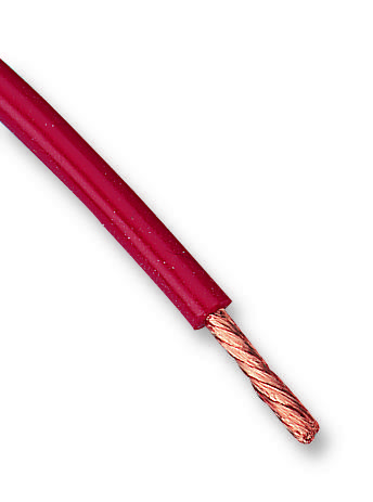 Staubli 60.7200-22 Wire, 25M, 2.5mm2, Copper, Red