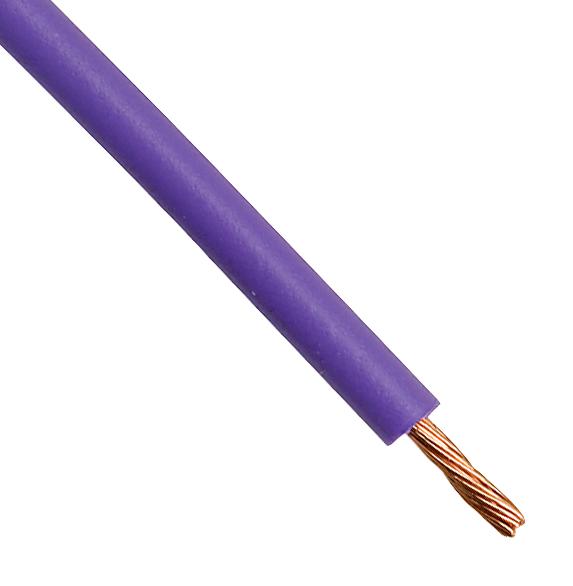 Pro Power Cbbr0175 Wire, Tri Rated, Violet, 0.75mm, 100M