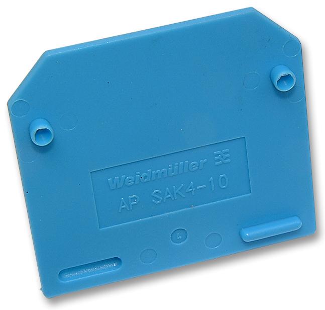 Weidmuller 011798 Ap (Sak4.6) End Cover, Blue