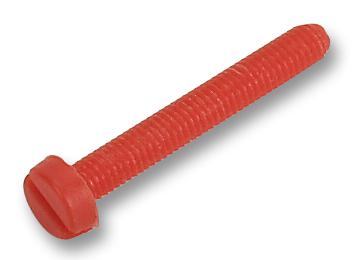 Weidmuller Bsk 012890 Fixing Screw, Plastic, M3, 22mm, Red