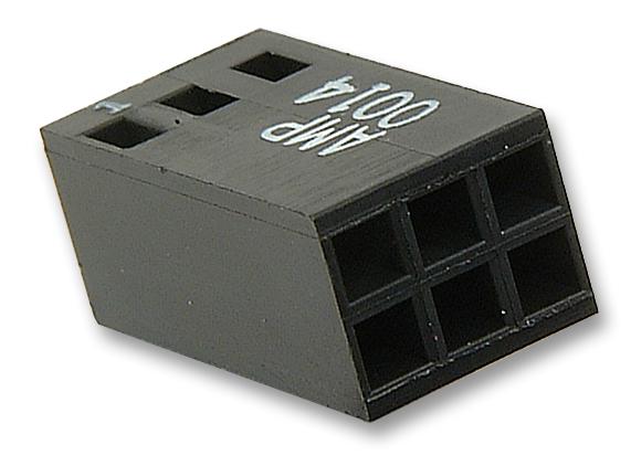 Amp Connectors / Te Connectivity 87456-2 Crimp Housing, 2 Row, 2X3Way