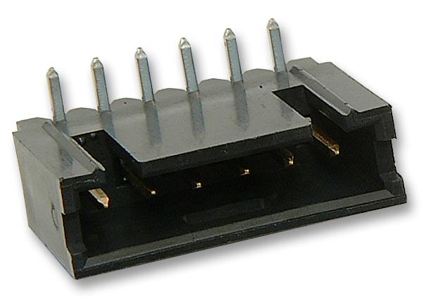 Amp Connectors / Te Connectivity 5-103361-4 Header, Right Angle, 1Row, 6Way