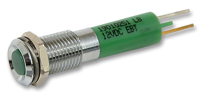 Cml Innovative Technologies 19010251 Led Indicator, 12V, Green