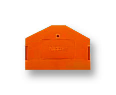 WAGO 280-313 End Plate, Orange, 2.5mm Wide