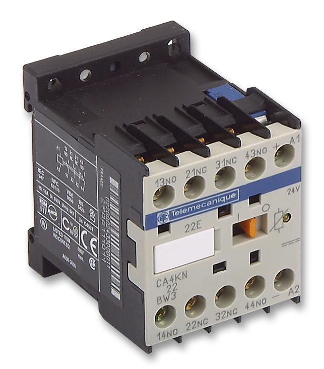 Schneider Electric Ca4Kn22Bw3 Relay, 2No, 2Nc, 600Vac, 10A