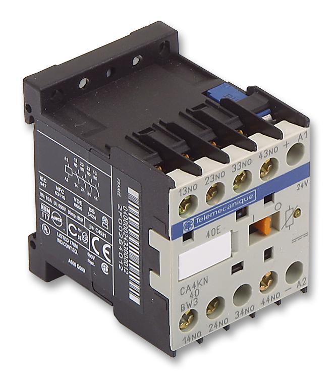 Schneider Electric Ca4Kn40Bw3 Relay, 4Pst-No, 600Vac, 10A