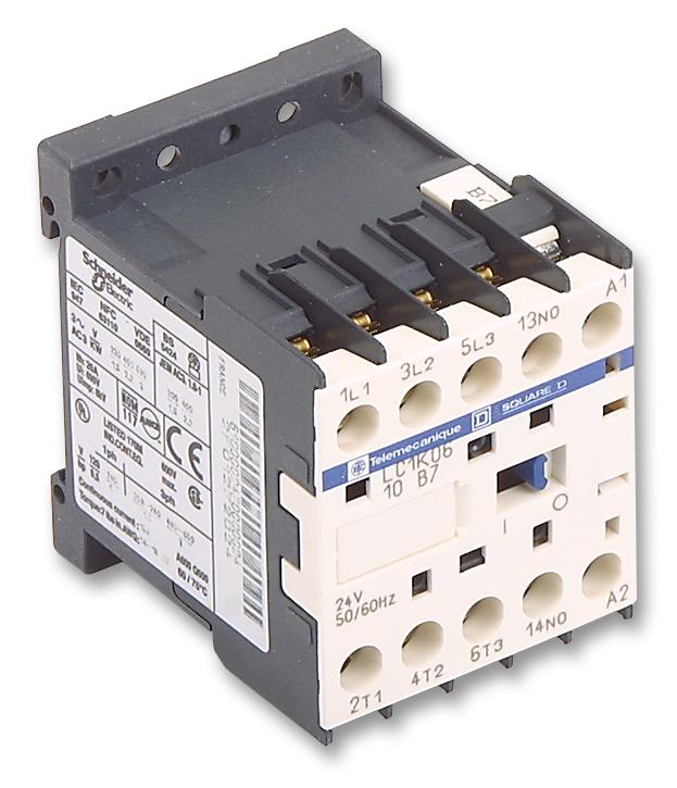 Schneider Electric Lc1K0610B7 Contactor, 2.2Kw, 24Vac