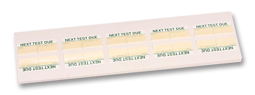 Te Connectivity 18003 Label, Next Due, Pk100