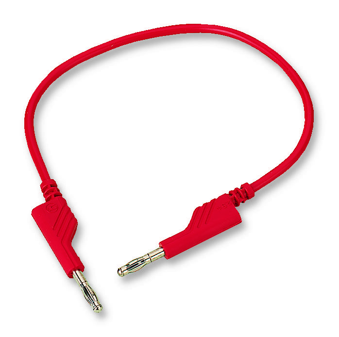 Hirschmann Test And Measurement 934059101 Test Lead, Red, 250mm, 60V, 32A