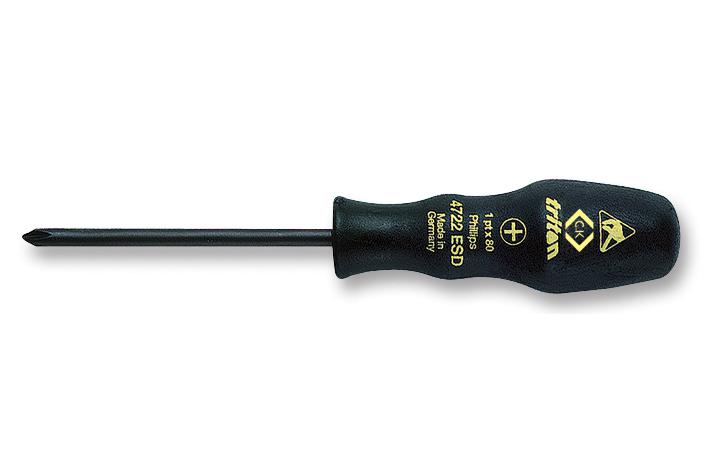 Ck Tools T4722Esd 1 Screwdriver, Triton, Esd, Phillips No.1