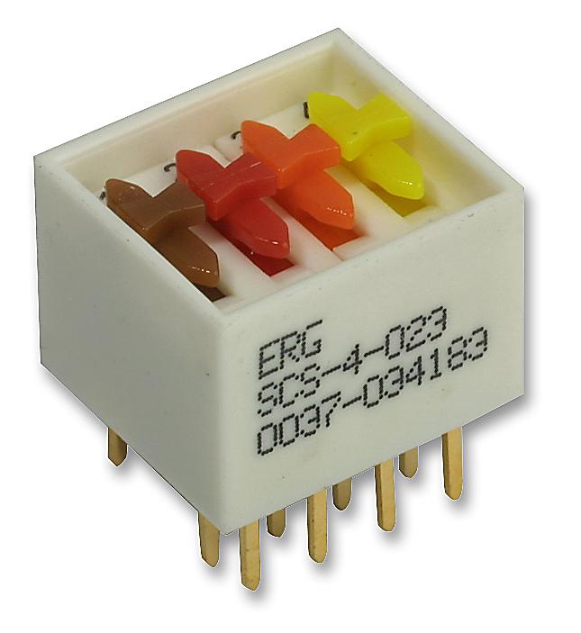 Erg Components SCS-4-023 Switch, Spdt, 4Way, Raised