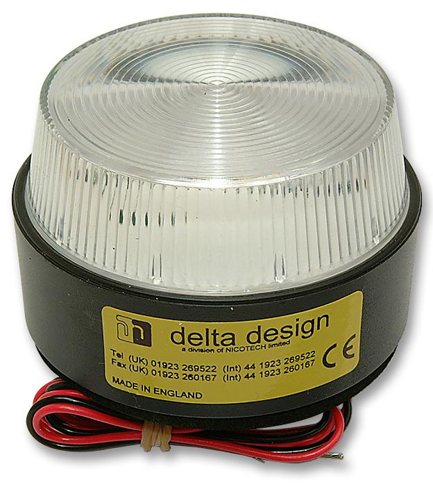 Delta Design Lp1X12/1Clear Beacon, Xenon, 12V