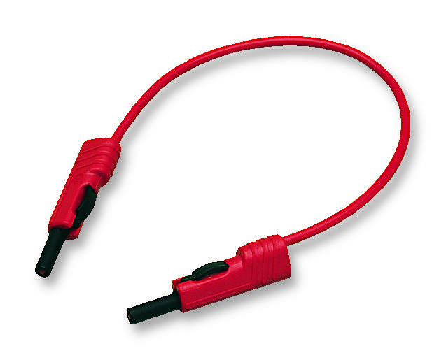 Hirschmann Test And Measurement 973644101 Test Lead, Red, 250mm, 60V, 16A