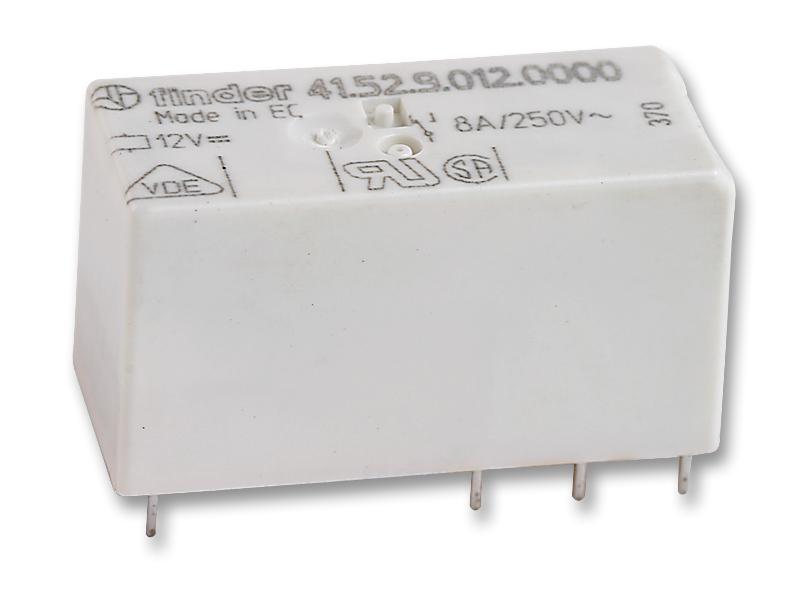 Finder Relays Relays 41.52.9.012.0010 Relay, Dpdt, 250Vac, 8A