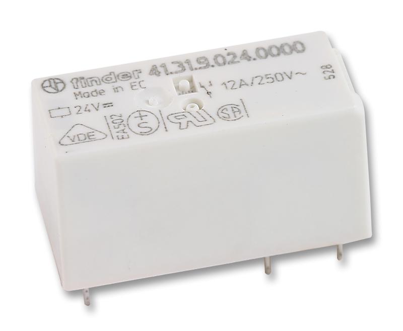 Finder Relays Relays 41.31.9.024.0010 Relay, Spdt, 250Vac, 12A