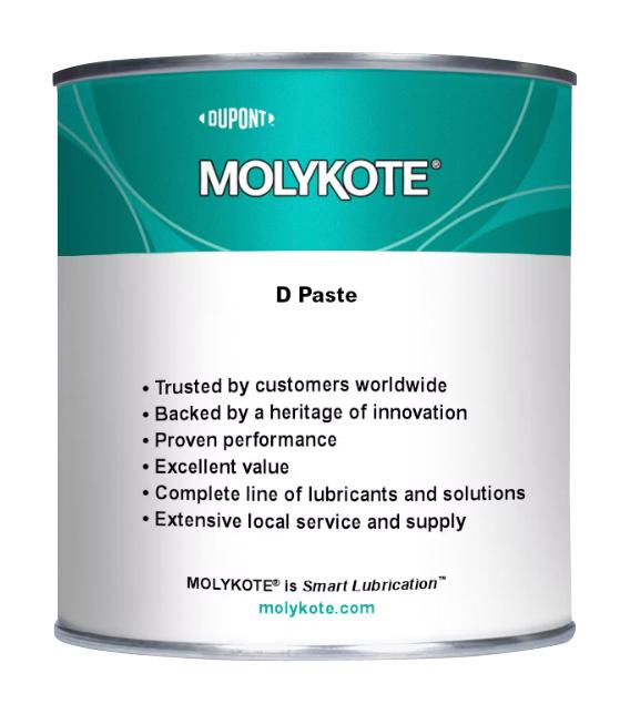 Molykote Molykote D, 1Kg D Anti-Seize Paste, Can, 1Kg